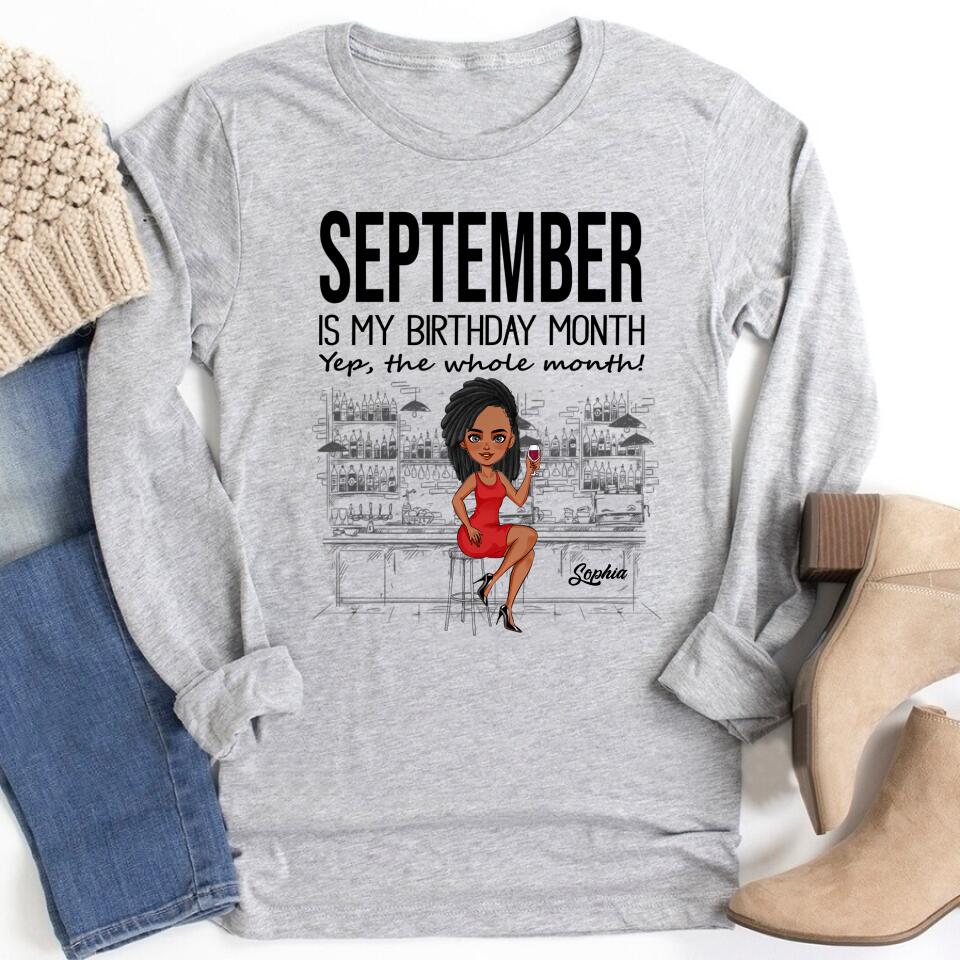September Birthday Shirt, Custom Birthday Shirt, Queens are Born In September, September Birthday Shirts For Woman, September Birthday Gifts