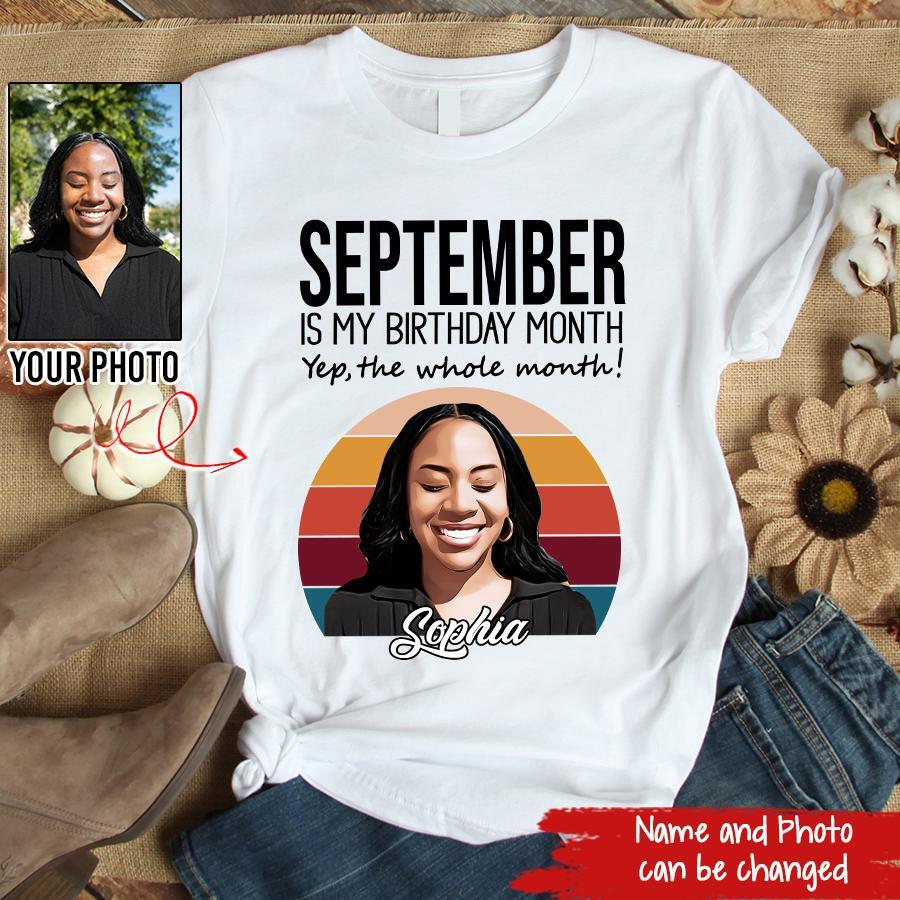 September Birthday Shirt, Custom Birthday Shirt, Queens are Born In September, September Birthday Shirts For Woman, September Birthday Gifts