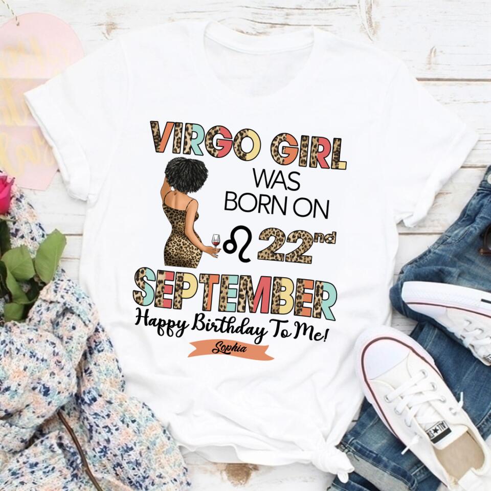 Custom Birthday Shirt, Virgo Zodiac t shirt, Virgo Birthday shirt, Virgo t shirts for ladies, Virgo queen t shirt, Virgo Queen Birthday shirt