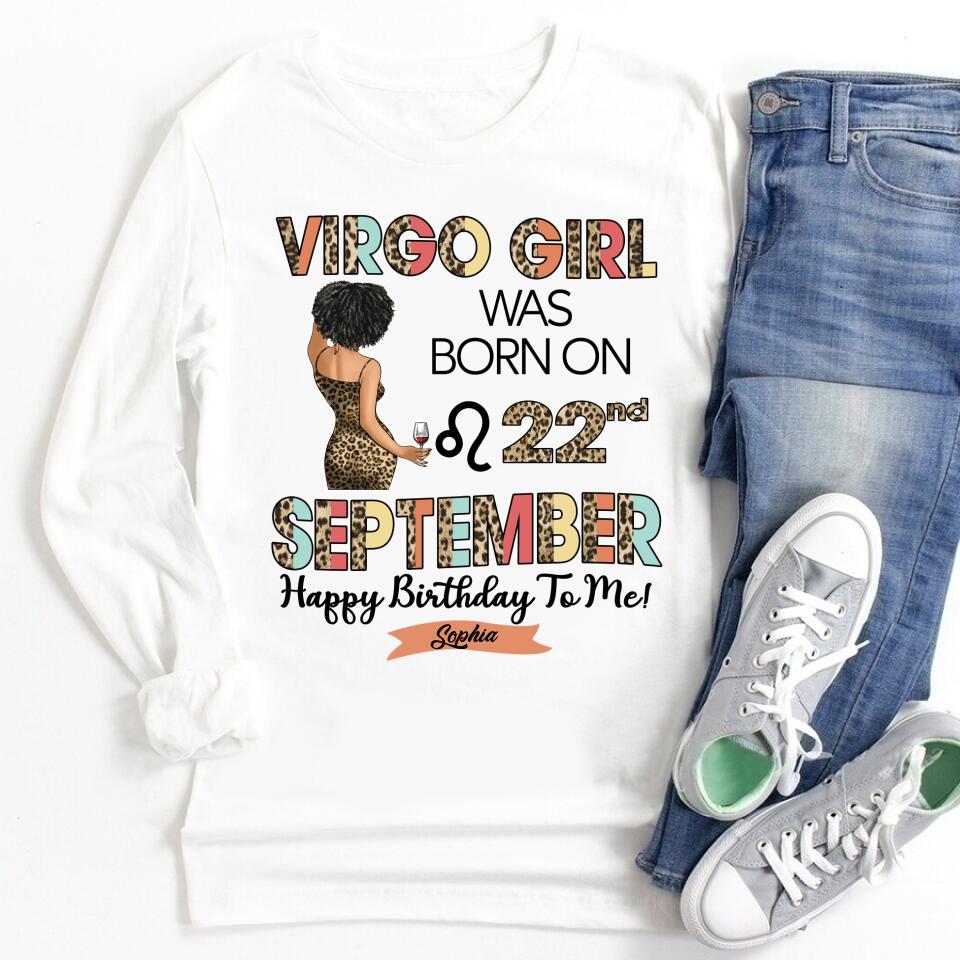 Custom Birthday Shirt, Virgo Zodiac t shirt, Virgo Birthday shirt, Virgo t shirts for ladies, Virgo queen t shirt, Virgo Queen Birthday shirt