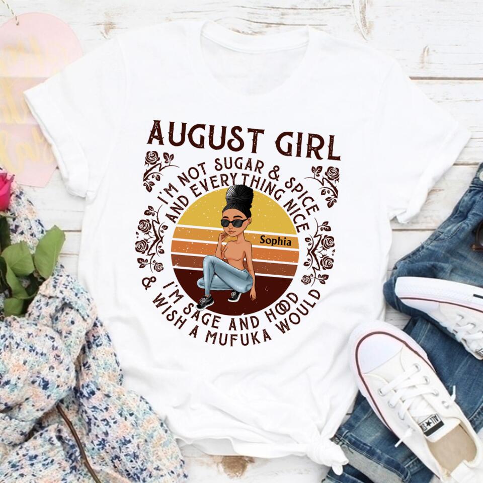 August Birthday Shirt, Custom Birthday Shirt, Queens Born In August, August Birthday Shirts For Woman, August Birthday Gifts