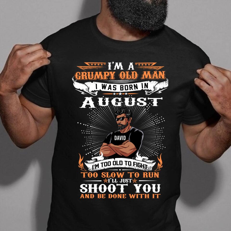 August Birthday Shirt, Custom Birthday Shirt, A Black King was born in August, August Birthday Shirts For Man, August Birthday Gifts