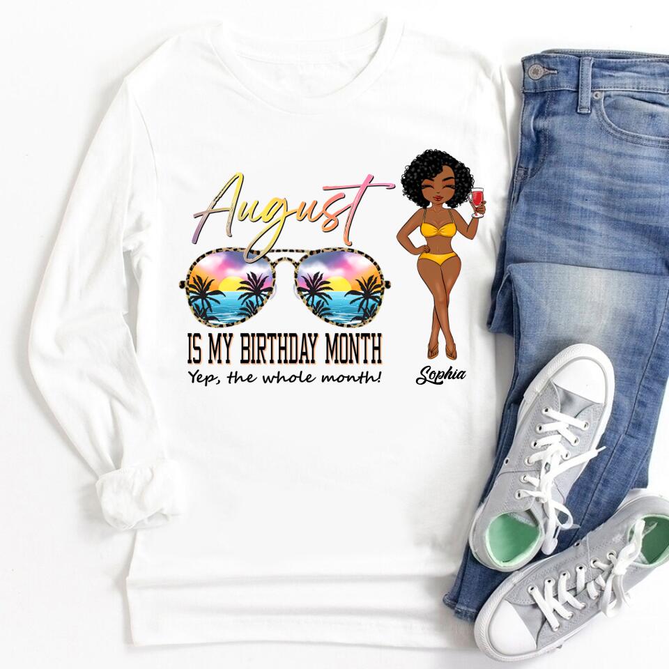 August Birthday Shirt, Custom Birthday Shirt, Queens are Born In August, August Birthday Shirts For Woman, August Birthday Gifts