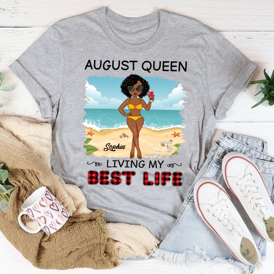 August Birthday Shirt, Custom Birthday Shirt, Queens are Born In August, August Birthday Shirts For Woman, August Birthday Gifts