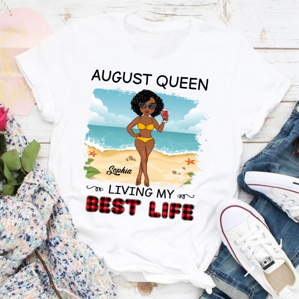 August Birthday Shirt, Custom Birthday Shirt, Queens are Born In August, August Birthday Shirts For Woman, August Birthday Gifts