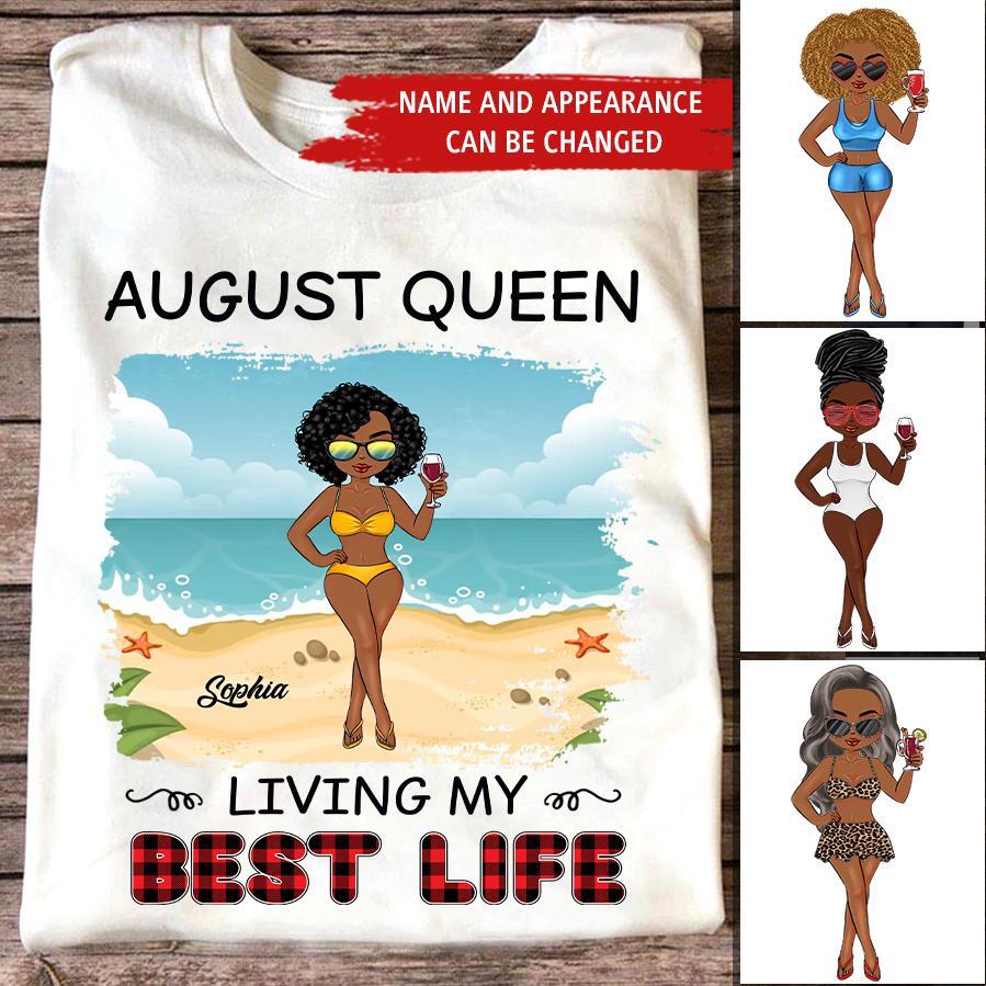 August Birthday Shirt, Custom Birthday Shirt, Queens are Born In August, August Birthday Shirts For Woman, August Birthday Gifts