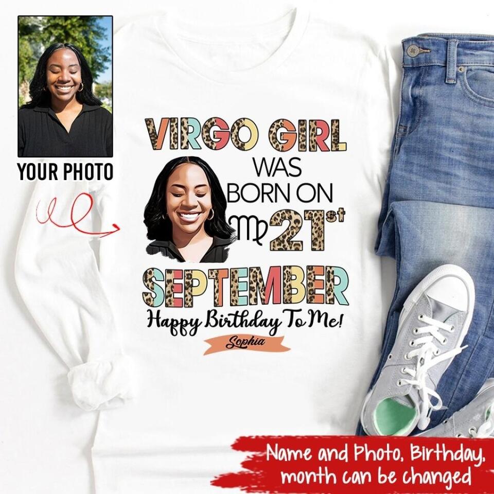 Custom Birthday Shirt, Virgo Zodiac t shirt, Virgo Birthday shirt, Virgo t shirts for ladies, Virgo queen t shirt, Virgo Queen Birthday shirt