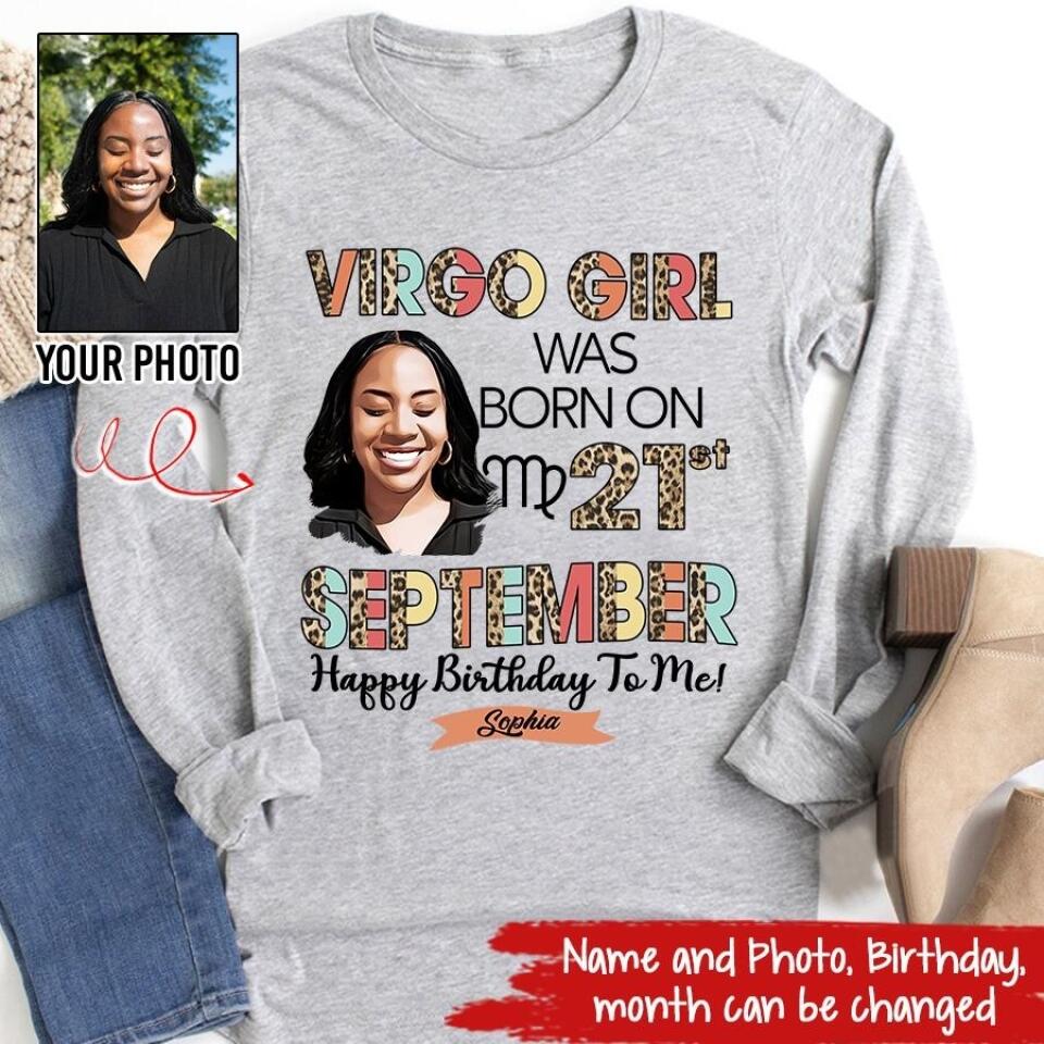Custom Birthday Shirt, Virgo Zodiac t shirt, Virgo Birthday shirt, Virgo t shirts for ladies, Virgo queen t shirt, Virgo Queen Birthday shirt