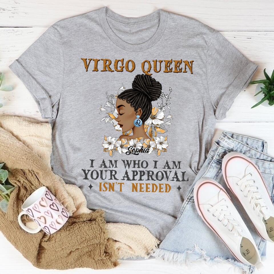 Custom Birthday Shirt, Virgo Zodiac t shirt, Virgo Birthday shirt, Virgo t shirts for ladies, Virgo queen t shirt, Virgo Queen Birthday shirt