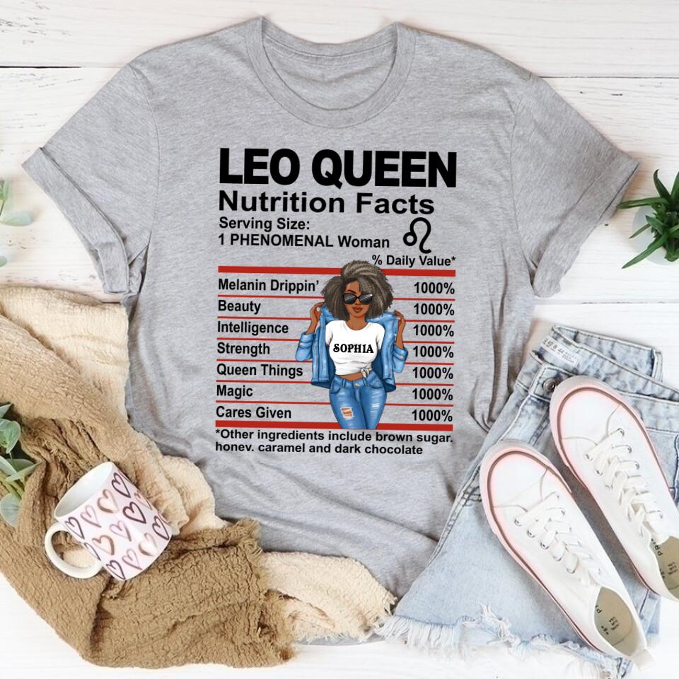 Custom Birthday Shirt, Leo Zodiac t shirt, Leo Birthday shirt, Leo t shirts for ladies, Leo queen t shirt, Leo Queen Birthday shirt