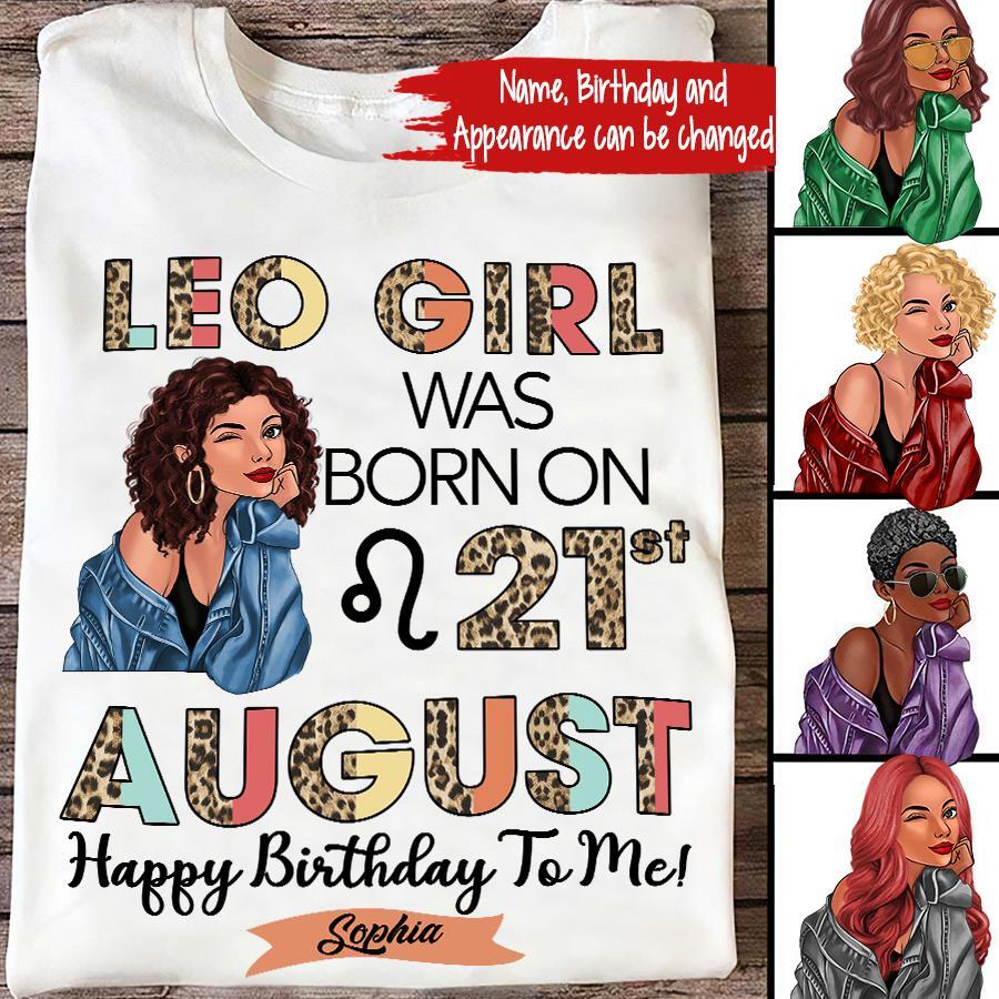 Custom Birthday Shirt, Leo Zodiac t shirt, Leo Birthday shirt, Leo t shirts for ladies, Leo queen t shirt, Leo Queen Birthday shirt