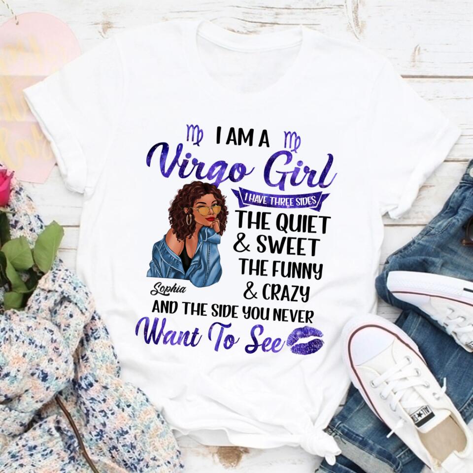 Custom Birthday Shirt, Virgo Zodiac t shirt, Virgo Birthday shirt, Virgo t shirts for ladies, Virgo queen t shirt, Virgo Queen Birthday shirt