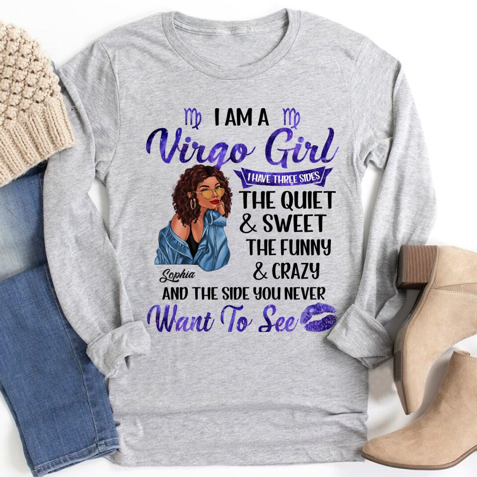 Custom Birthday Shirt, Virgo Zodiac t shirt, Virgo Birthday shirt, Virgo t shirts for ladies, Virgo queen t shirt, Virgo Queen Birthday shirt