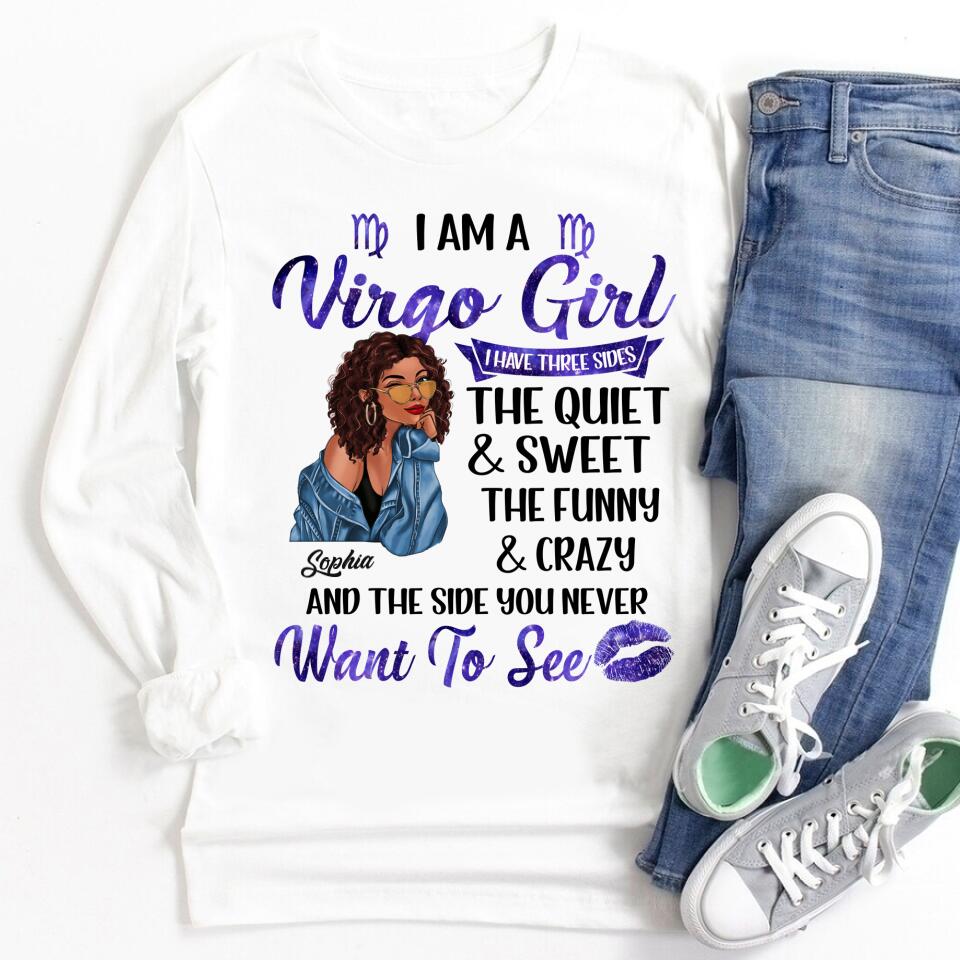 Custom Birthday Shirt, Virgo Zodiac t shirt, Virgo Birthday shirt, Virgo t shirts for ladies, Virgo queen t shirt, Virgo Queen Birthday shirt