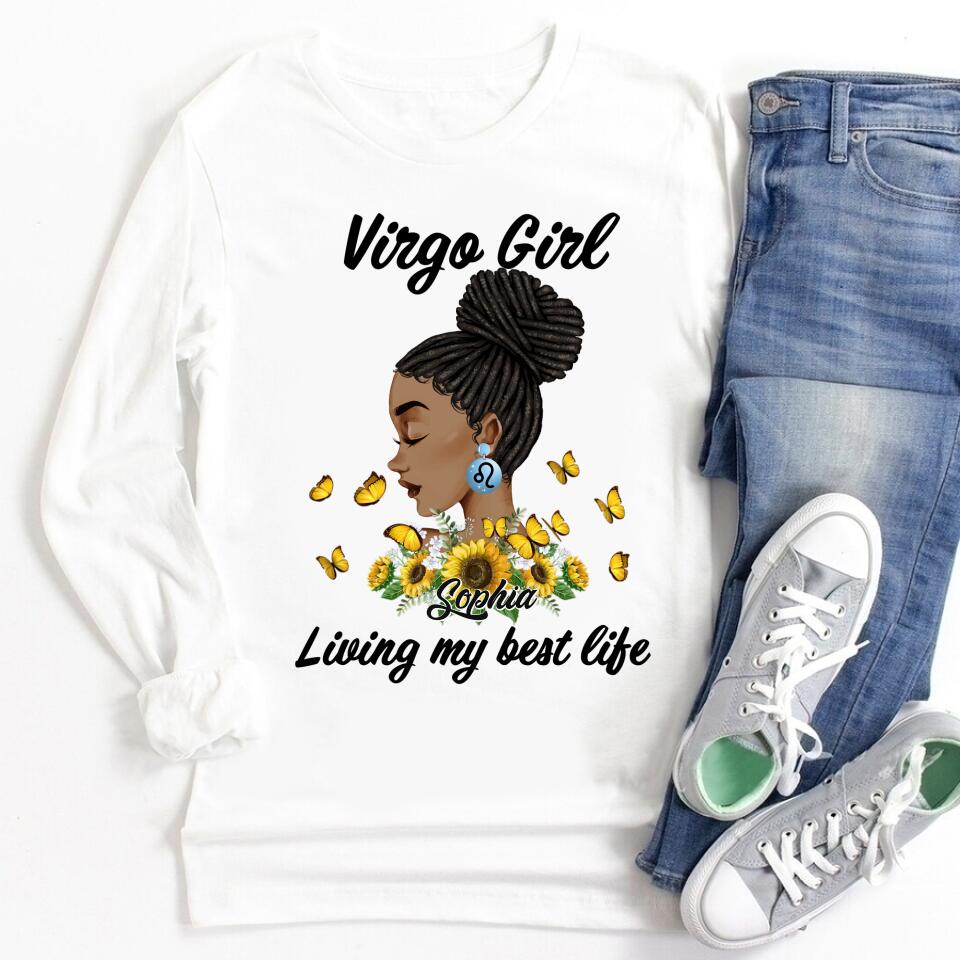Custom Birthday Shirt, Virgo Zodiac t shirt, Virgo Birthday shirt, Virgo t shirts for ladies, Virgo queen t shirt, Virgo Queen Birthday shirt