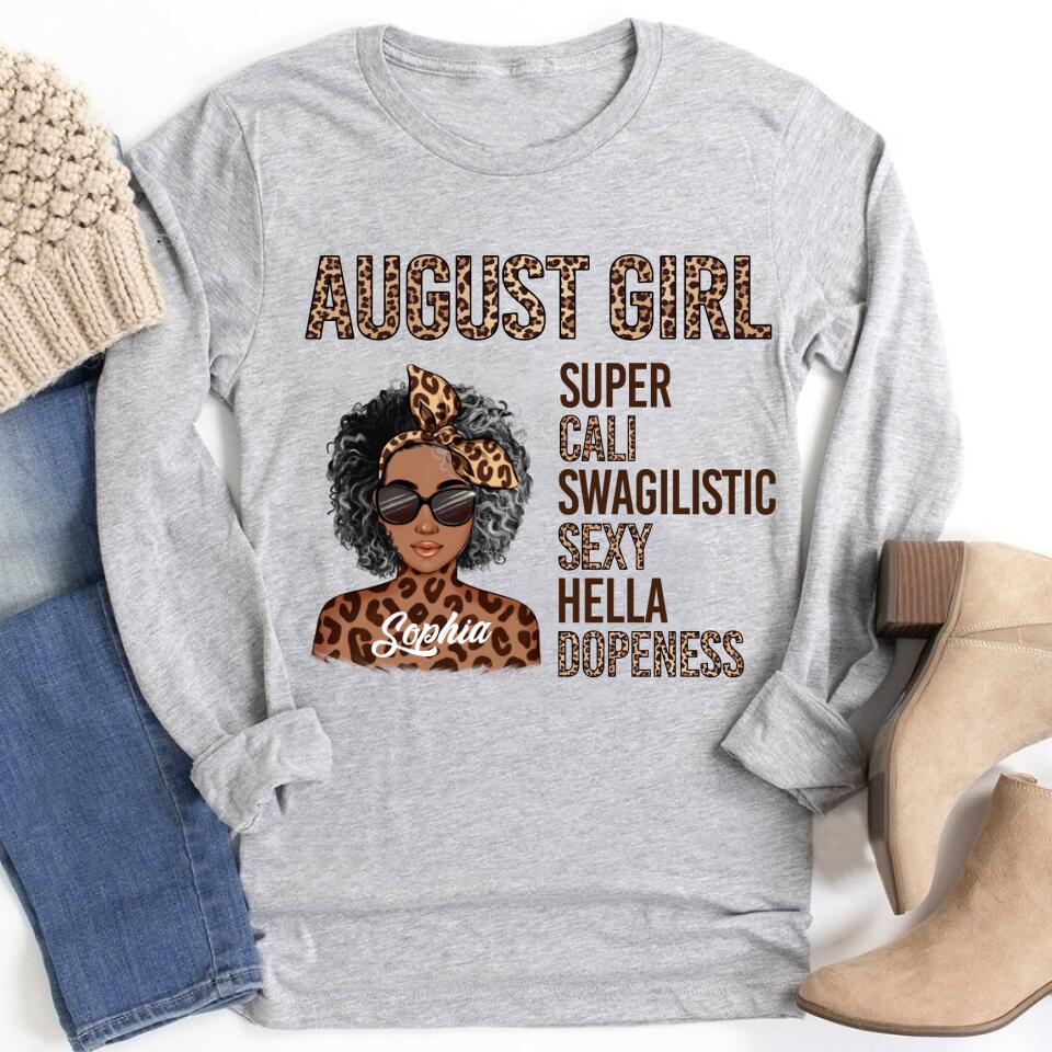 August Birthday Shirt, Custom Birthday Shirt, Queens Born In August, August Birthday Shirts For Woman, August Birthday Gifts