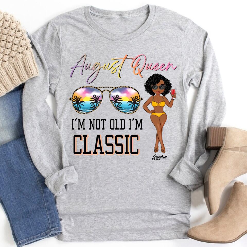 August Birthday Shirt, Custom Birthday Shirt, Queens are Born In August, August Birthday Shirts For Woman, August Birthday Gifts
