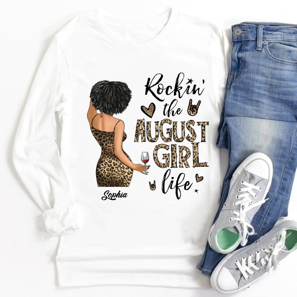 August Birthday Shirt, Custom Birthday Shirt, Queens Born In August, August Birthday Shirts For Woman, August Birthday Gifts