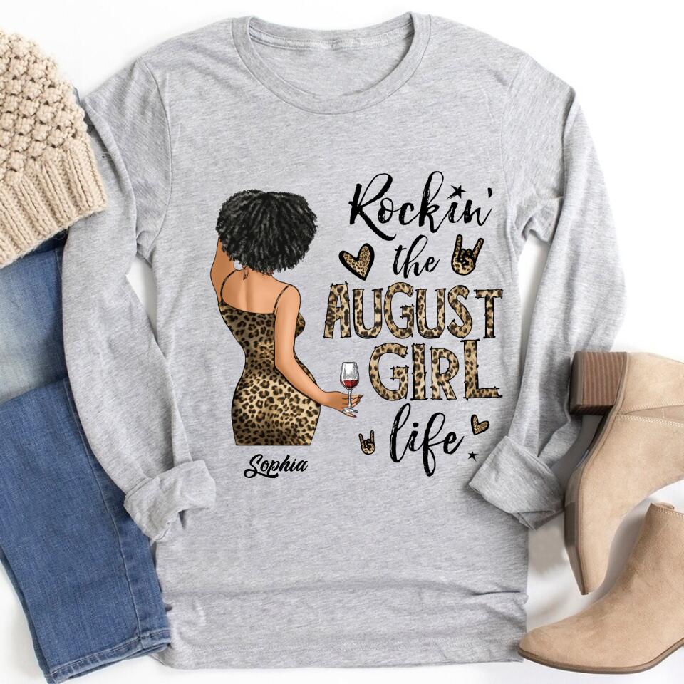 August Birthday Shirt, Custom Birthday Shirt, Queens Born In August, August Birthday Shirts For Woman, August Birthday Gifts