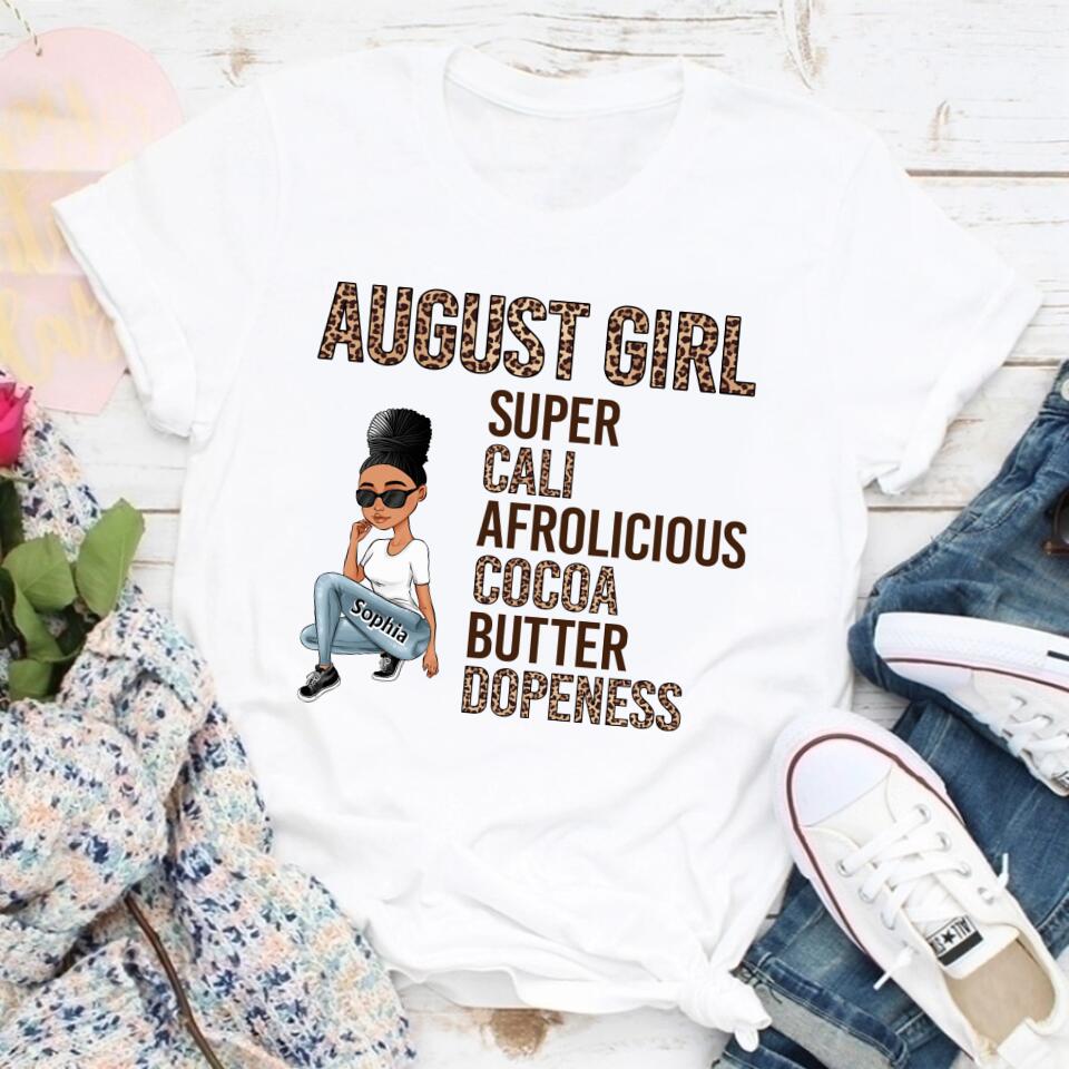 August Birthday Shirt, Custom Birthday Shirt, Queens Born In August, August Birthday Shirts For Woman, August Birthday Gifts