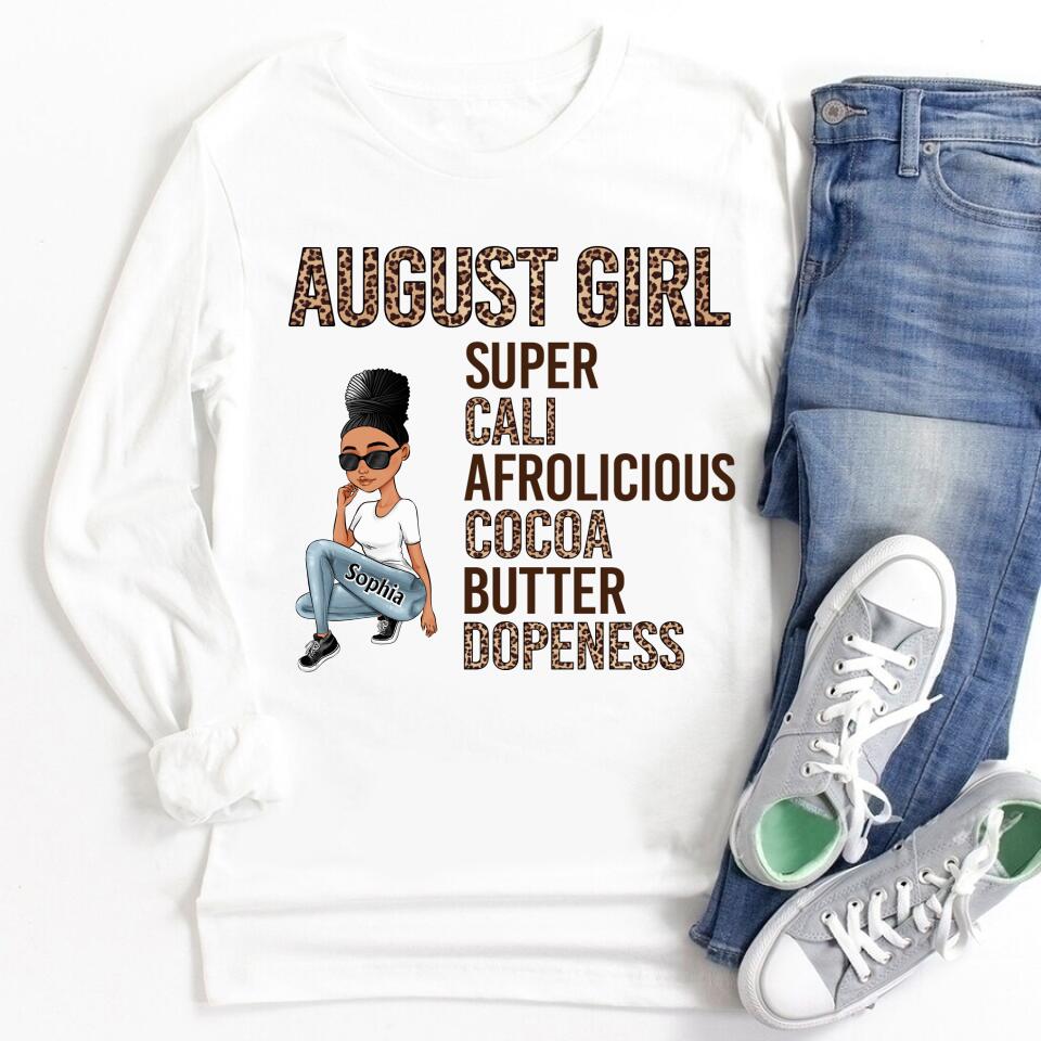 August Birthday Shirt, Custom Birthday Shirt, Queens Born In August, August Birthday Shirts For Woman, August Birthday Gifts