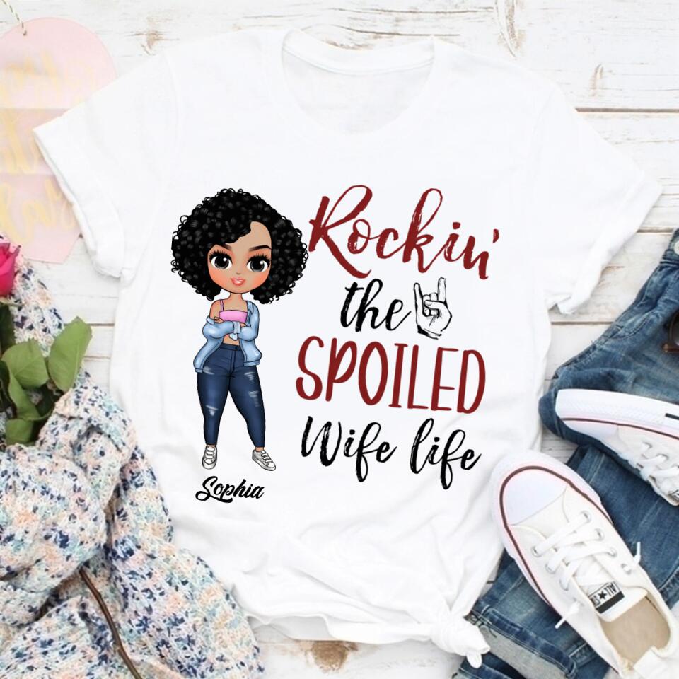 Wife Shirt, Custom T Shirt, I Love My Wife Shirt, Spoiled Wife Shirt, Gift For Wife, Wifey T Shirt, Gift Ideas For Wife