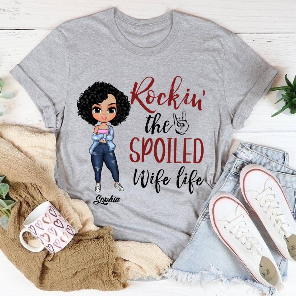 Wife Shirt, Custom T Shirt, I Love My Wife Shirt, Spoiled Wife Shirt, Gift For Wife, Wifey T Shirt, Gift Ideas For Wife