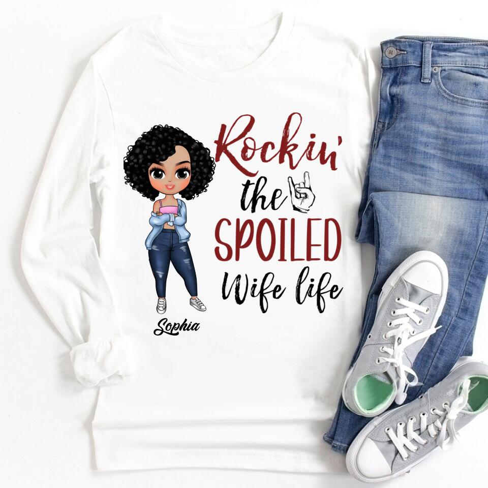 Wife Shirt, Custom T Shirt, I Love My Wife Shirt, Spoiled Wife Shirt, Gift For Wife, Wifey T Shirt, Gift Ideas For Wife