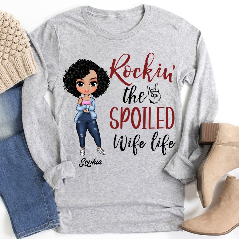 Wife Shirt, Custom T Shirt, I Love My Wife Shirt, Spoiled Wife Shirt, Gift For Wife, Wifey T Shirt, Gift Ideas For Wife