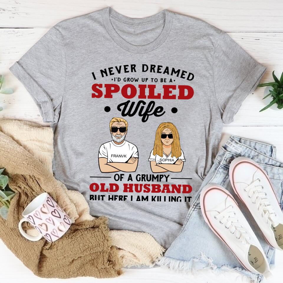 Wife Shirt, Custom T Shirt, I Love My Wife Shirt, Spoiled Wife Shirt, Gift For Wife, Wifey T Shirt, Gift Ideas For Wife