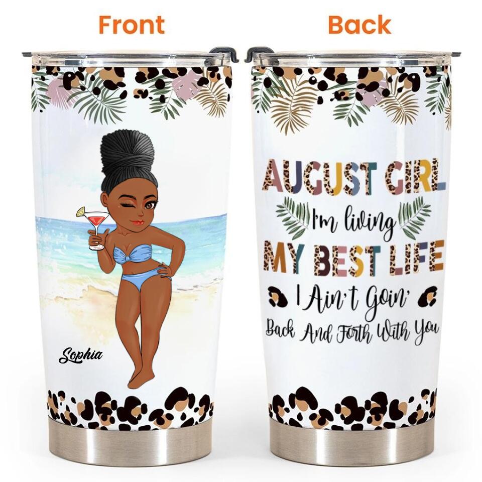 Personalized tumblers, Birthday tumbler, famous birthdays in August, August birthday gifts for her