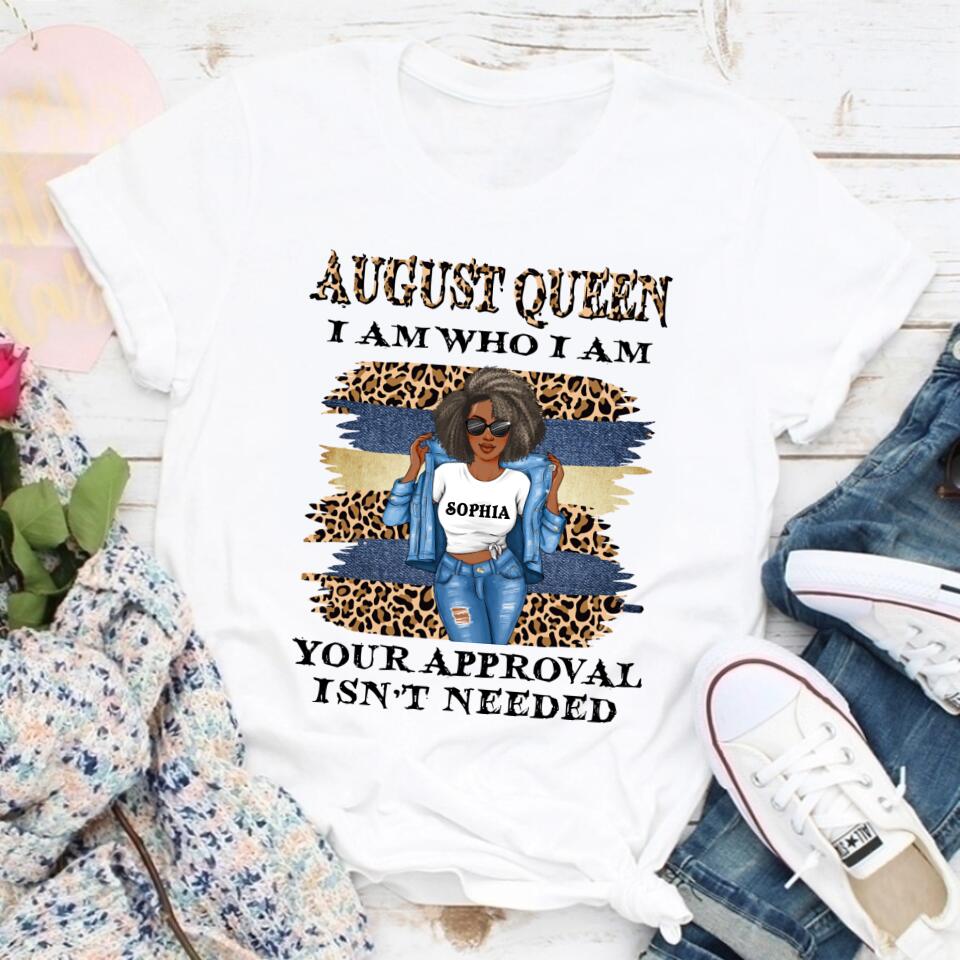 August Birthday Shirt, Custom Birthday Shirt, Queens are Born In August, August Birthday Shirts For Woman, August Birthday Gifts