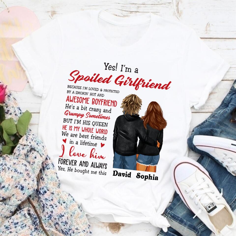 Personalized Gifts For Girlfriend, Girlfriend Shirt, I Llove My Girlfriend Shirt, Best Gift For Girlfriend, Gift ideas for girlfriend, gifts for gf, long distance Relationship Gifts For Her