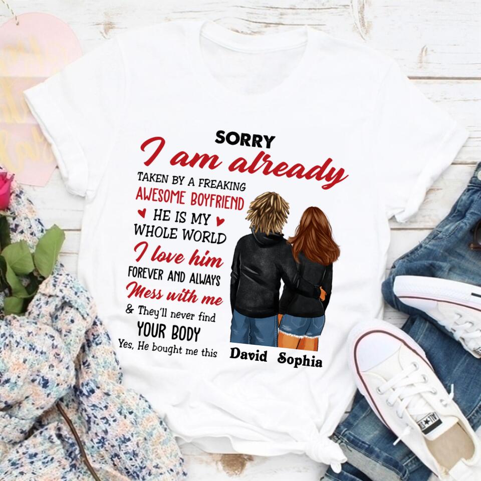 Personalized Gifts For Girlfriend, Girlfriend Shirt, I Llove My Girlfriend Shirt, Best Gift For Girlfriend, Gift ideas for girlfriend, gifts for gf, long distance Relationship Gifts For Her