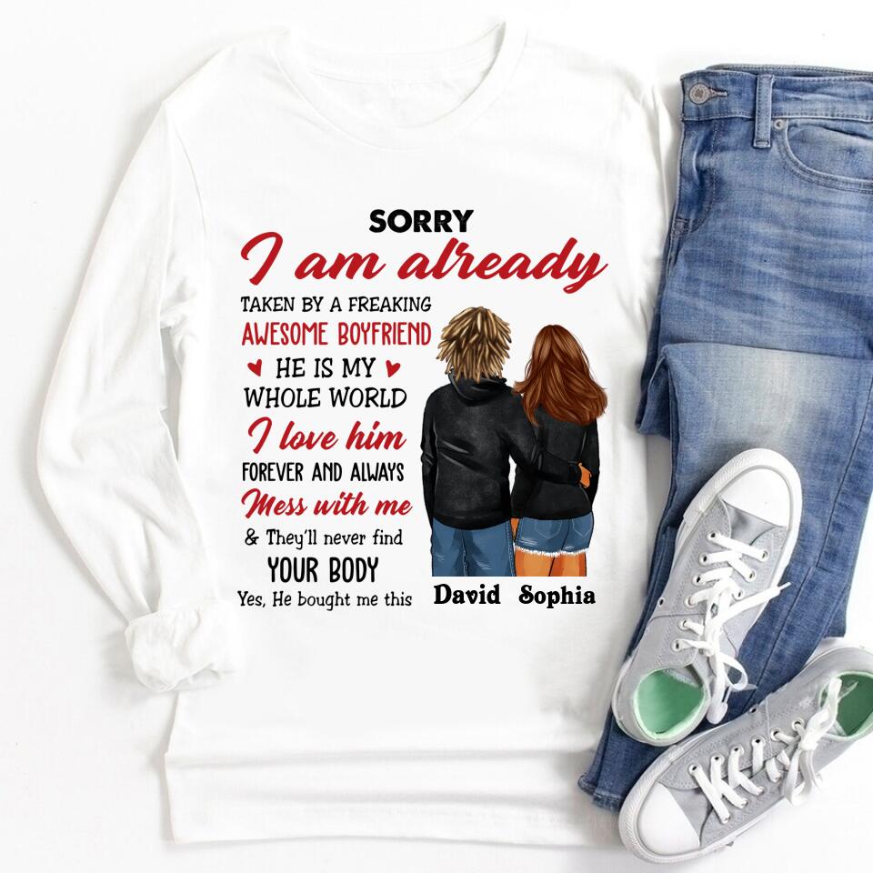 Personalized Gifts For Girlfriend, Girlfriend Shirt, I Llove My Girlfriend Shirt, Best Gift For Girlfriend, Gift ideas for girlfriend, gifts for gf, long distance Relationship Gifts For Her