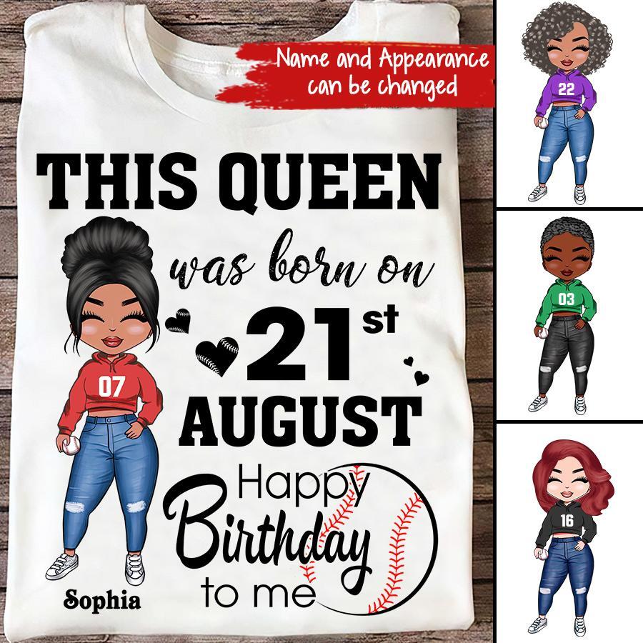 August Birthday Shirt, Custom Birthday Shirt, Queens are Born In August, August Birthday Shirts For Woman, August Birthday Gifts