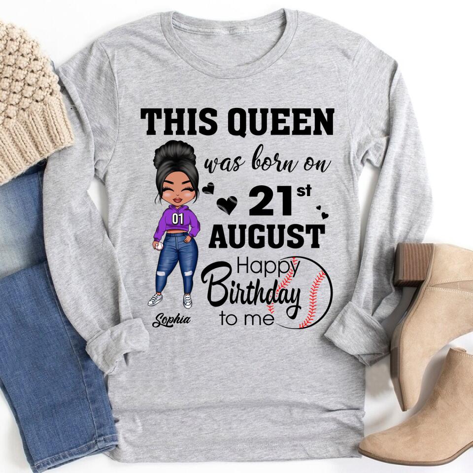 August Birthday Shirt, Custom Birthday Shirt, Queens are Born In August, August Birthday Shirts For Woman, August Birthday Gifts