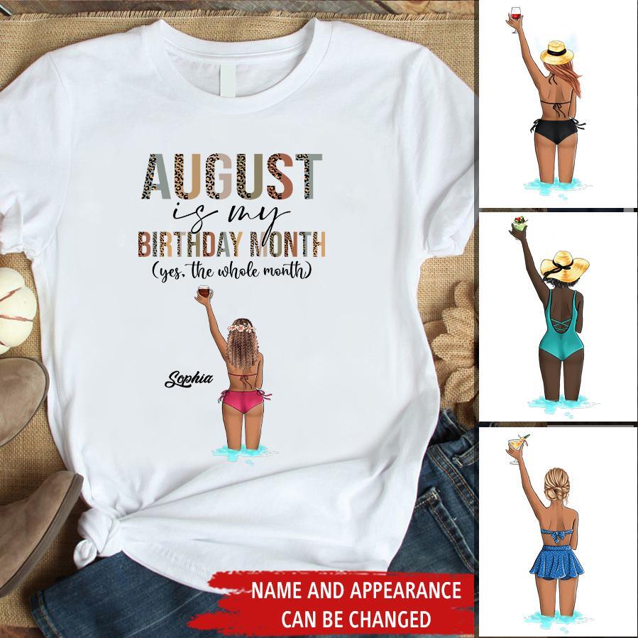 August Birthday Shirt, Custom Birthday Shirt, Queens are Born In August, August Birthday Shirts For Woman, August Birthday Gifts