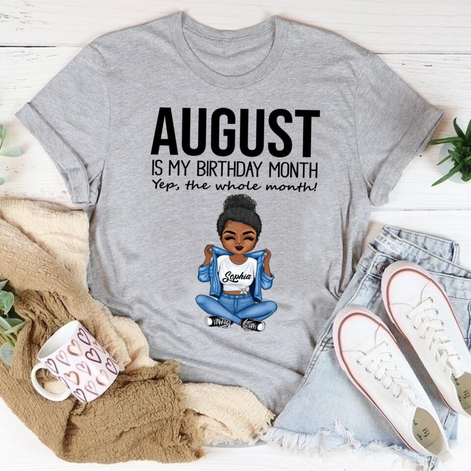 August Birthday Shirt, Custom Birthday Shirt, Queens are Born In August, August Birthday Shirts For Woman, August Birthday Gifts