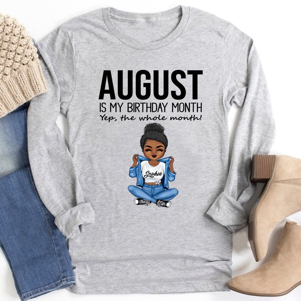 August Birthday Shirt, Custom Birthday Shirt, Queens are Born In August, August Birthday Shirts For Woman, August Birthday Gifts