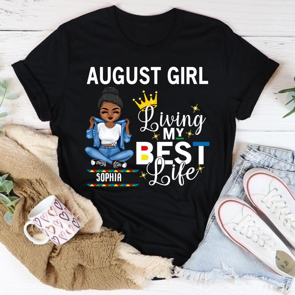 August Birthday Shirt, Custom Birthday Shirt, Queens are Born In August, August Birthday Shirts For Woman, August Birthday Gifts