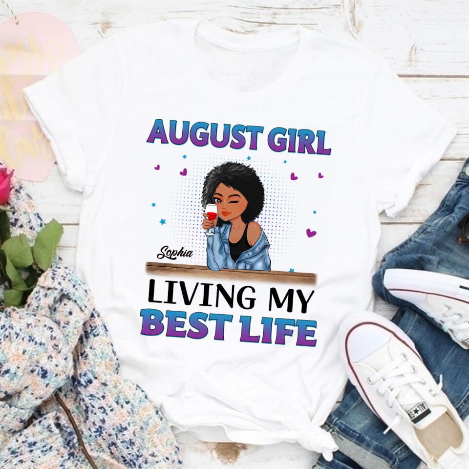 August Birthday Shirt, Custom Birthday Shirt, Queens are Born In August, August Birthday Shirts For Woman, August Birthday Gifts