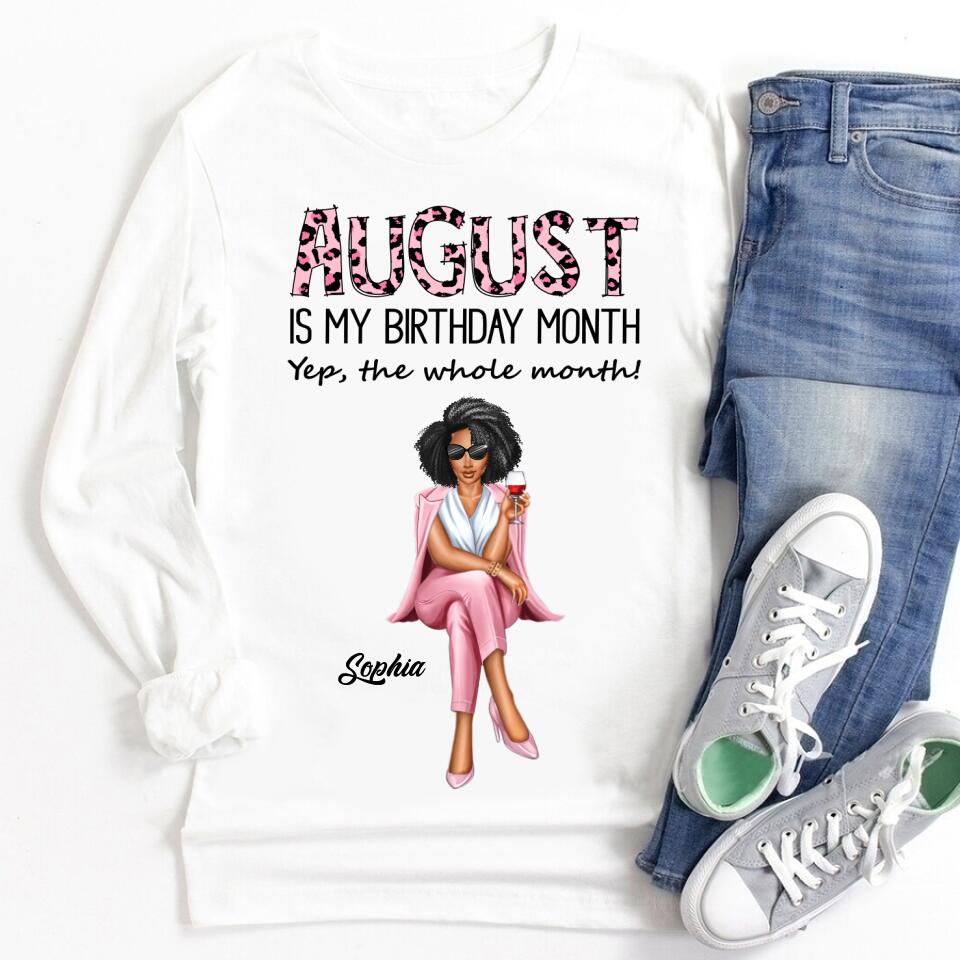 August Birthday Shirt, Custom Birthday Shirt, Queens are Born In August, August Birthday Shirts For Woman, August Birthday Gifts