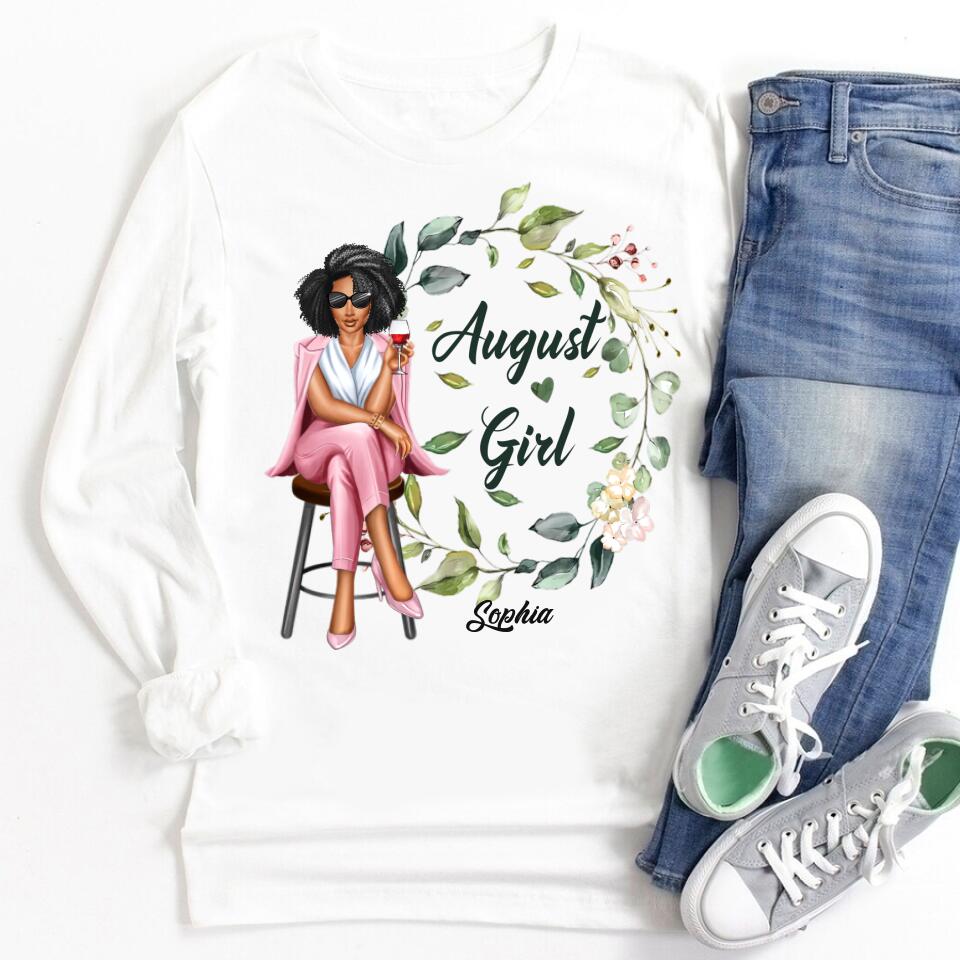 August Birthday Shirt, Custom Birthday Shirt, Queens are Born In August, August Birthday Shirts For Woman, August Birthday Gifts