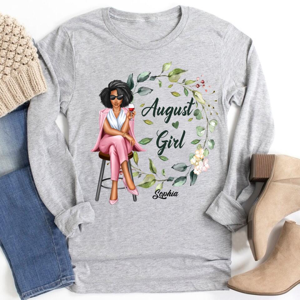 August Birthday Shirt, Custom Birthday Shirt, Queens are Born In August, August Birthday Shirts For Woman, August Birthday Gifts