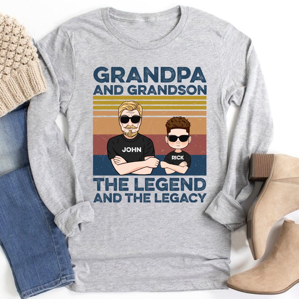 Personalized Grandpa Shirts, Grandpa Shirt, Funny Grandpa Shirts, Grandpa The Man The Myth The Legend, Grandpa Gift Ideas