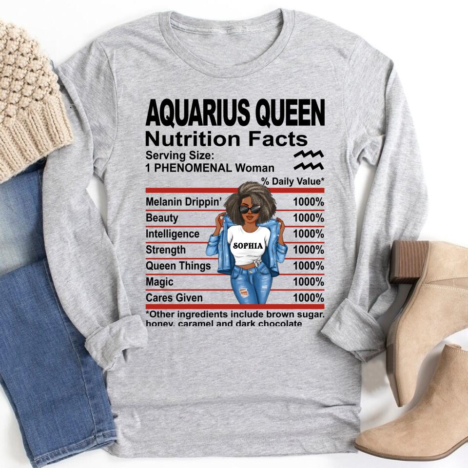 Custom Birthday Shirt, Aquarius Zodiac t shirt, Aquarius Birthday shirt, Aquarius t shirts for ladies, Aquarius queen t shirt, Aquarius Queen Birthday shirt
