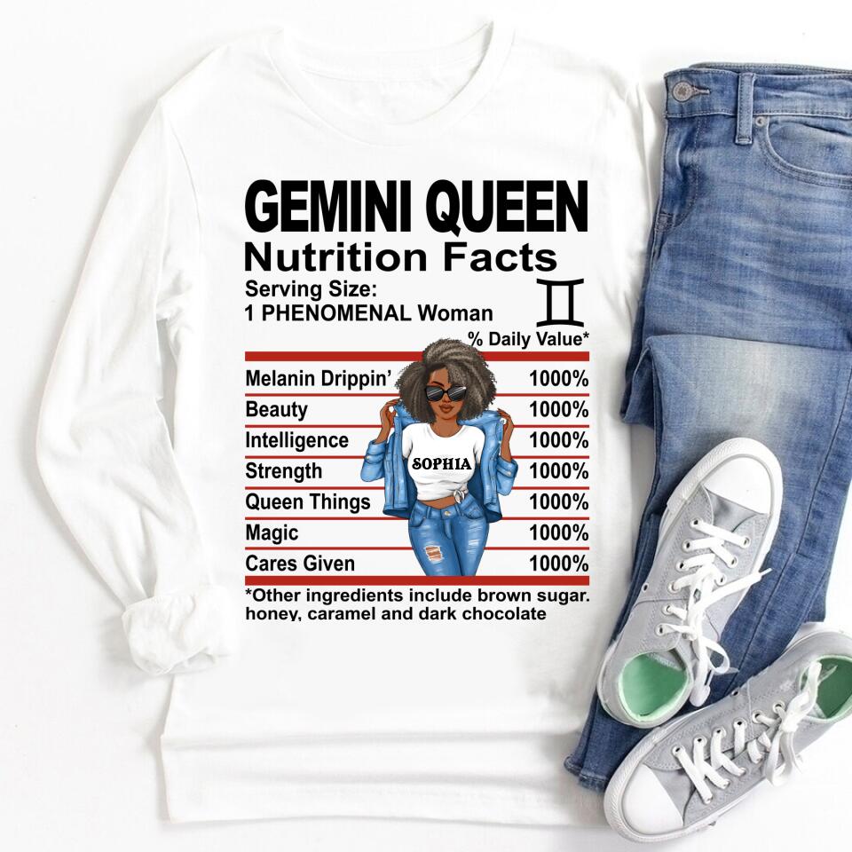 Custom Birthday Shirt, Gemini Zodiac t shirt, Gemini Birthday shirt, Gemini t shirts for ladies, Gemini queen t shirt, Gemini Queen Birthday shirt