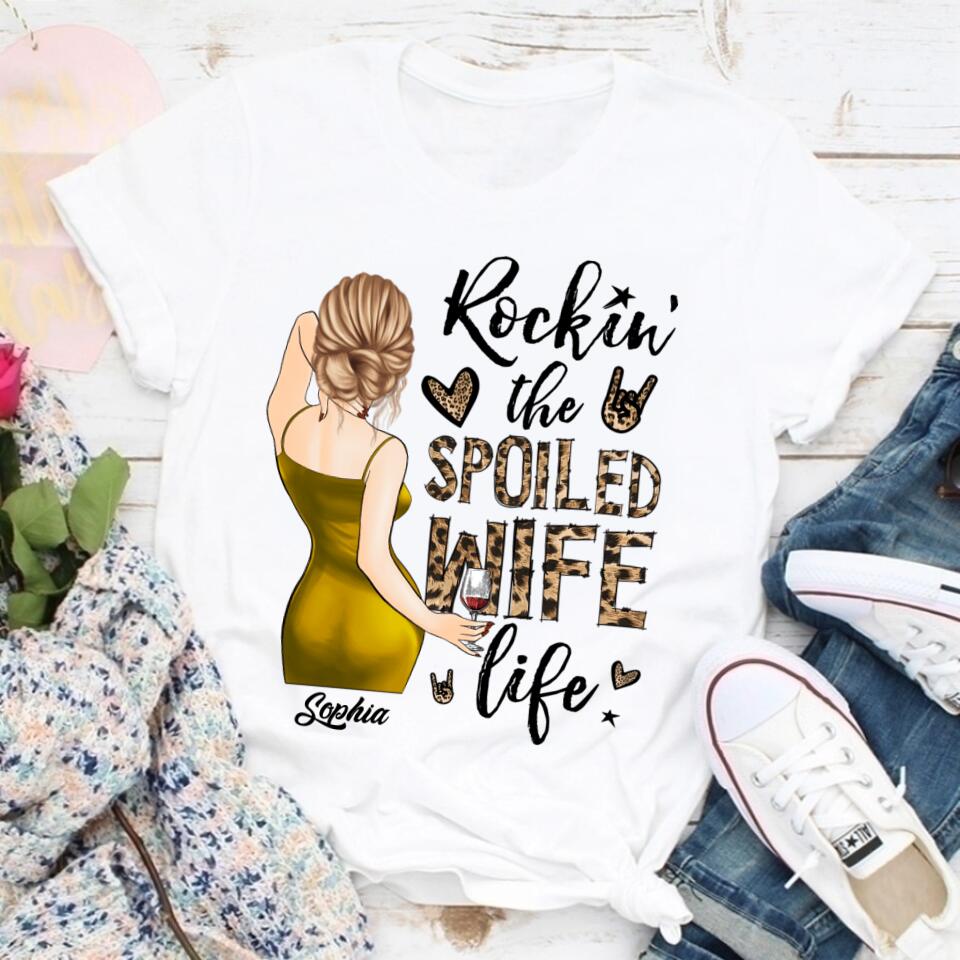 Wife Shirt, Custom T Shirt, I Love My Wife Shirt, Spoiled Wife Shirt, Gift For Wife, Wifey T Shirt, Gift Ideas For Wife