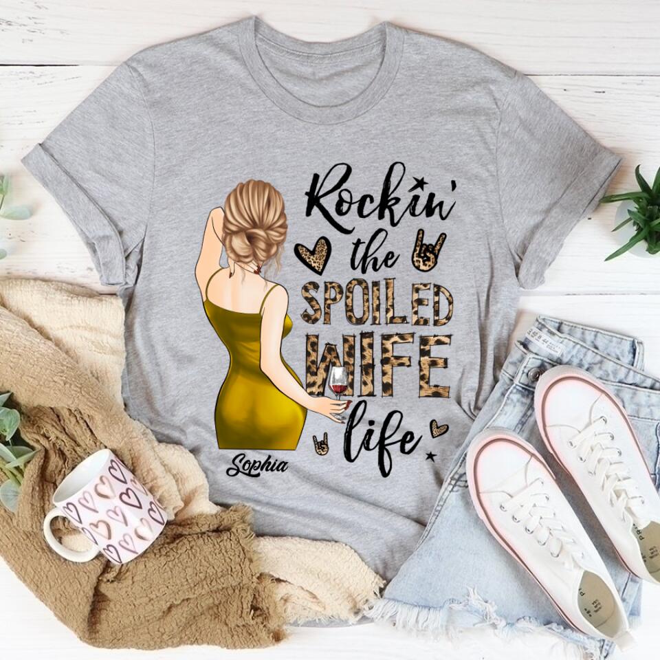 Wife Shirt, Custom T Shirt, I Love My Wife Shirt, Spoiled Wife Shirt, Gift For Wife, Wifey T Shirt, Gift Ideas For Wife